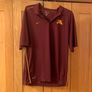 Minnesota gopher Nike dri-fit polo